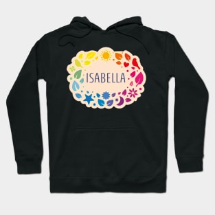 Isabella name with colorful leaves Hoodie